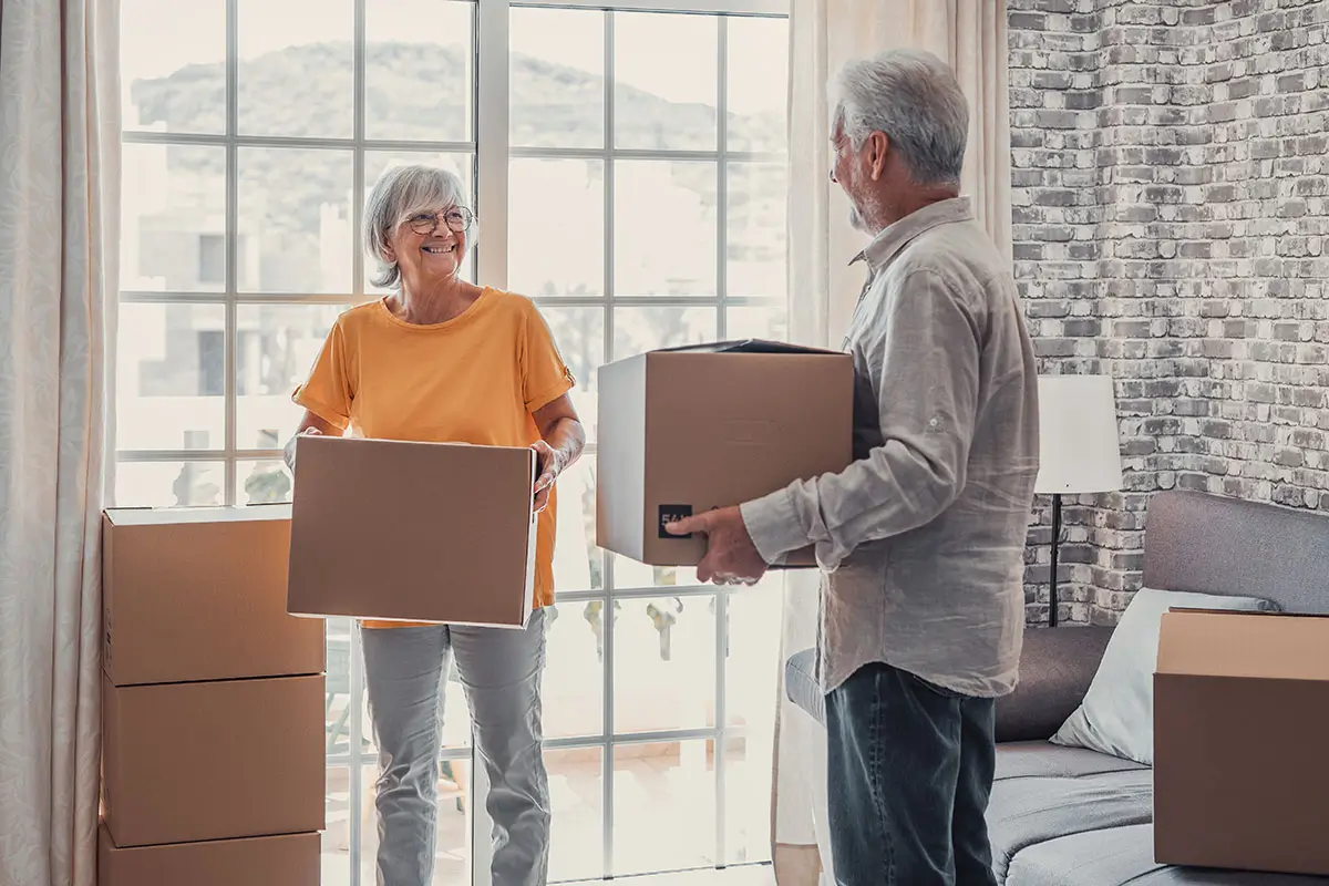 couple moving into new apartment